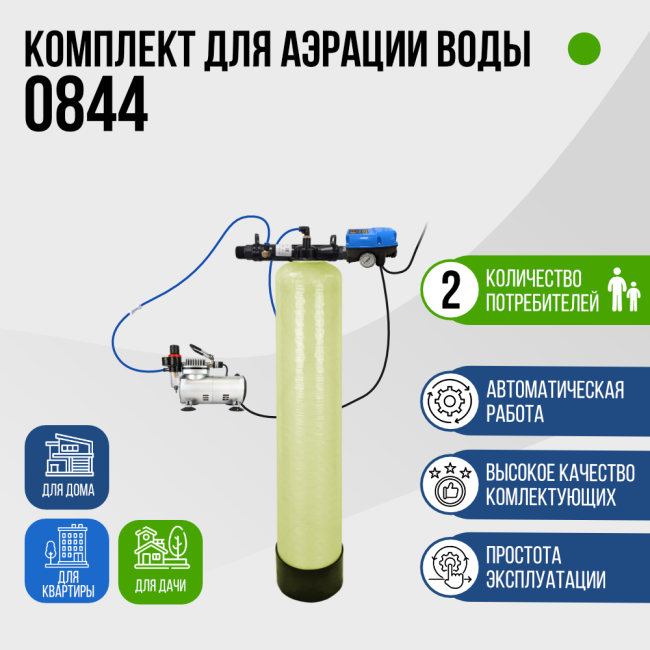 Комплект для аэрации воды до 1 м³/ч., 0844, F107B, AF 18-2 Комплект для аэрации воды до 1 м³/ч., 0844, F107B, AF 18-2