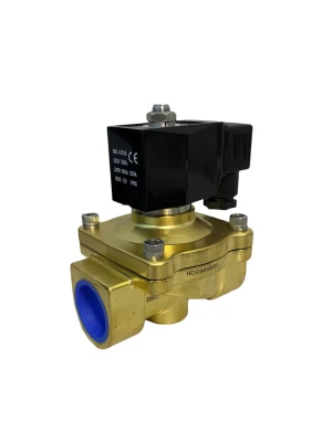 Соленоидный клапан электромагнитный 2W-20N нормально открытый, 3/4, 220V, латунь