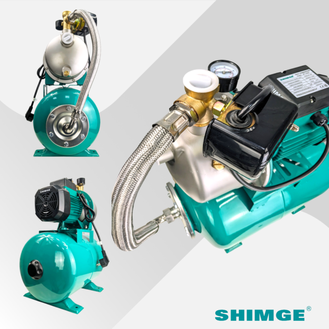 Насосная станция SHIMGE JET 750G2 c баком 24 л Насосная станция SHIMGE JET 750G2 c баком 24 л