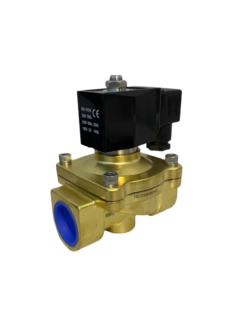 Соленоидный клапан электромагнитный 2W-40N нормально открытый, 1 1/2", 220V, латунь