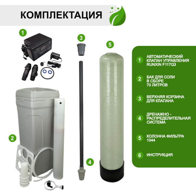 Комплектация Runxin 1044/F117Q3