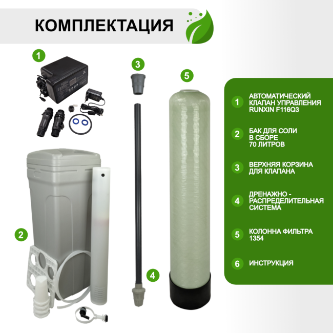 Комплектация Runxin 1354/F116Q3