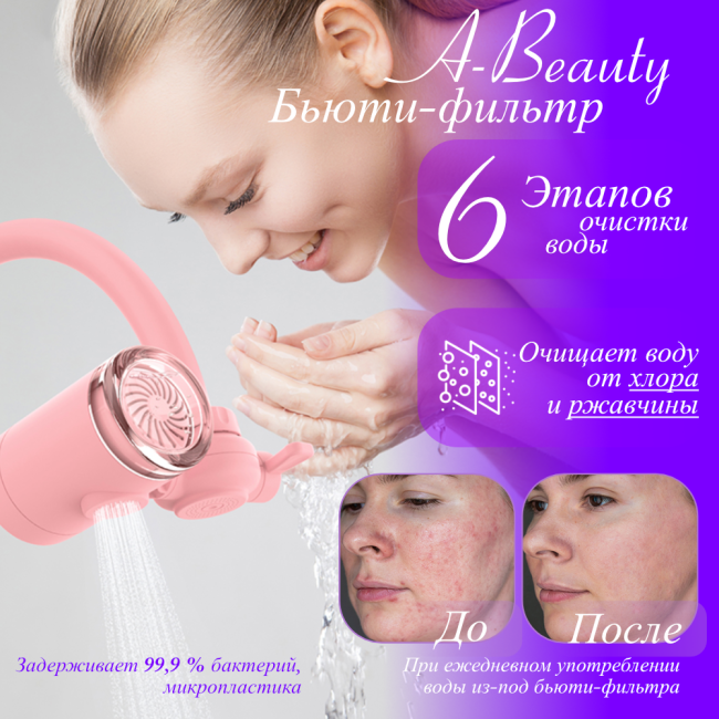 Бьюти‑фильтр A‑Beauty: чистая вода для красоты и здоровья кожи Бьюти‑фильтр A‑Beauty: чистая вода для красоты и здоровья кожи