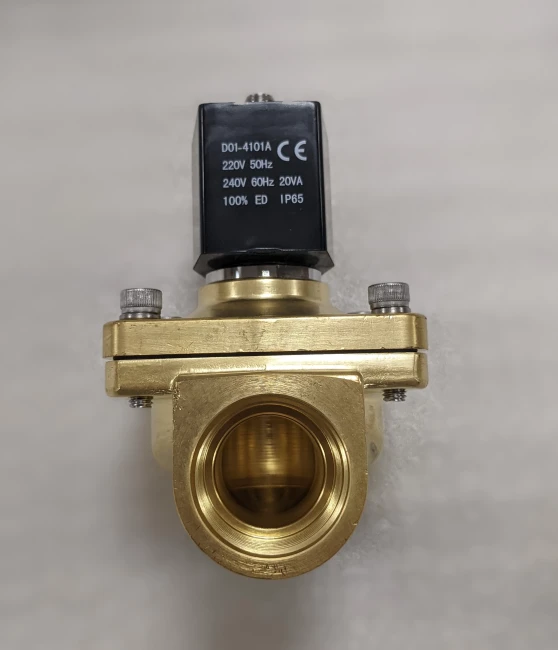Соленоидный клапан электромагнитный 2W-20NК нормально закрытый, 3/4", 220V, латунь
