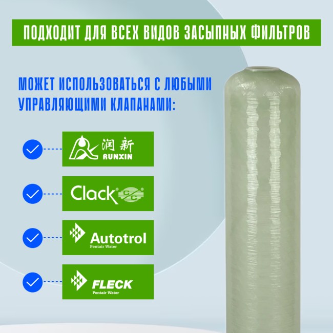 Корпус баллон засыпного фильтра Canature 1665, 2.5" Корпус баллон засыпного фильтра Canature 1665, 2.5"